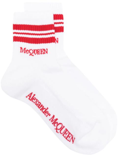 Stripe mcqueen socks