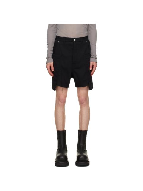 Rick Owens Black Tower Stefan Cargo Shorts