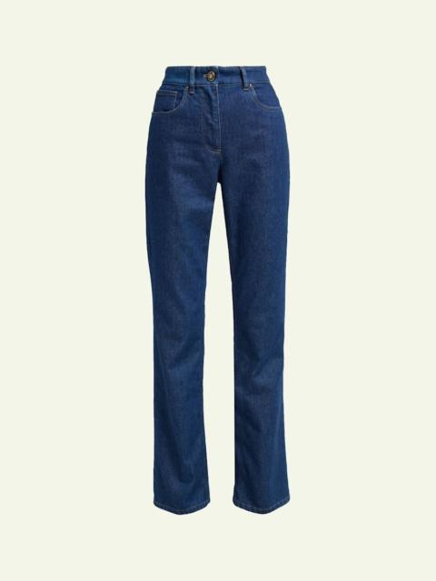 GIORGIO ARMANI High-Rise Bootcut-Leg Denim Jeans