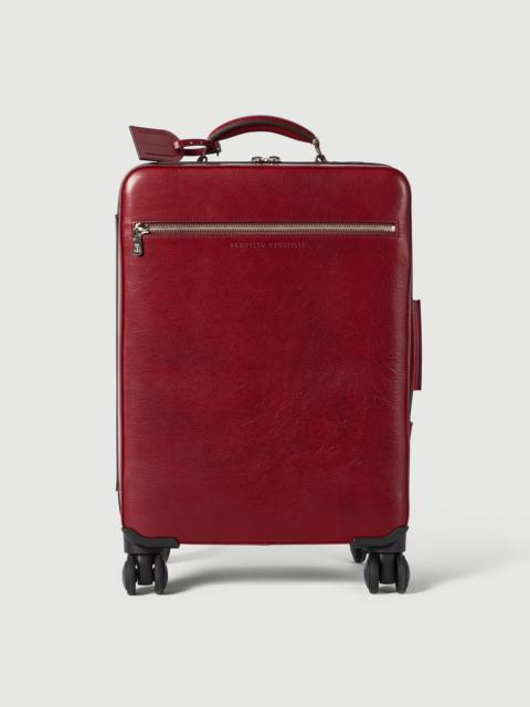 Brunello Cucinelli Burnished calfskin suitcase