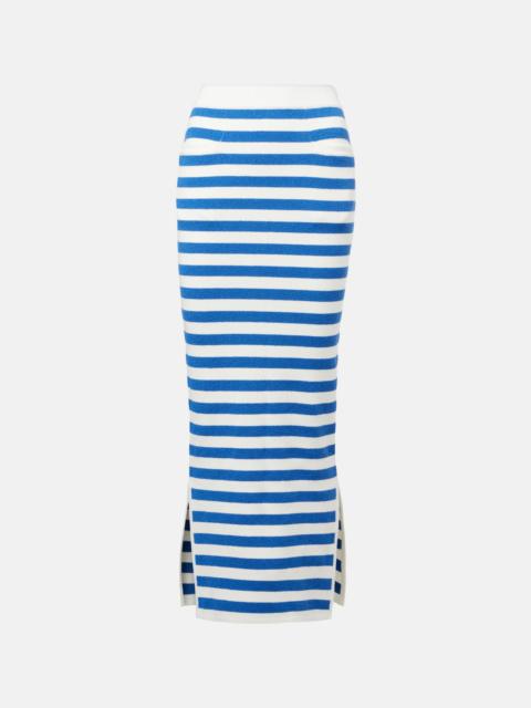 POSSE Ari striped pencil skirt