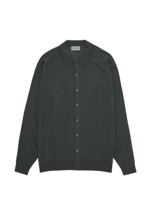 FORTELA Tibor button-up merino-wool shirt