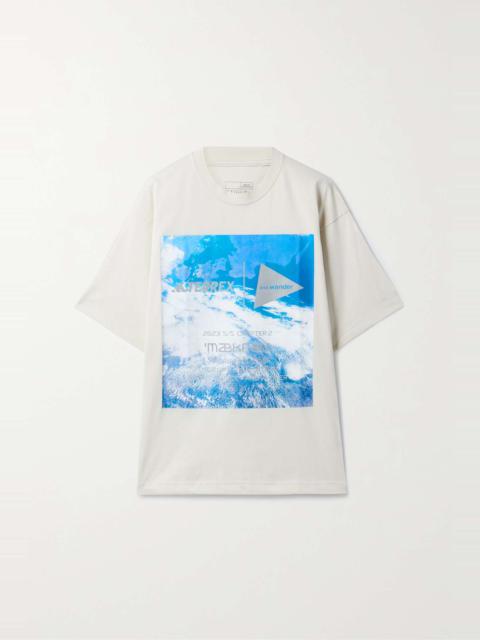 + And Wander Terrex oversized printed cotton-blend jersey T-shirt
