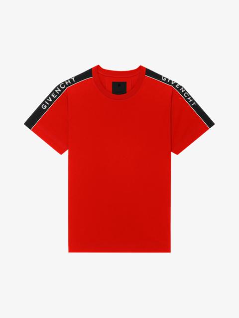 Givenchy SLIM-FIT T-SHIRT IN JERSEY WITH GIVENCHY BANDS