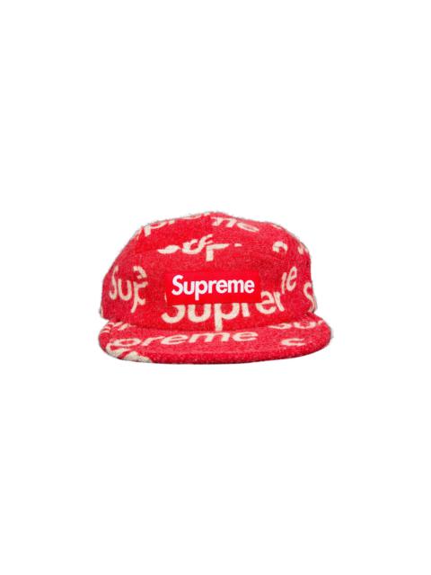 Supreme Harris Tweed Camp Cap 'Red'