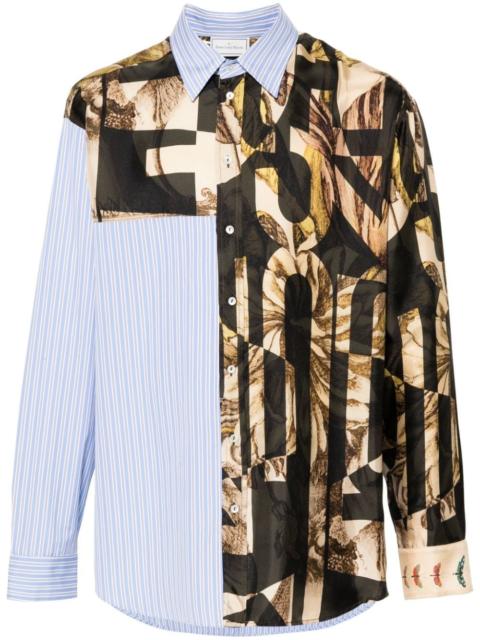 Pierre-Louis Mascia Alotho patchwork shirt