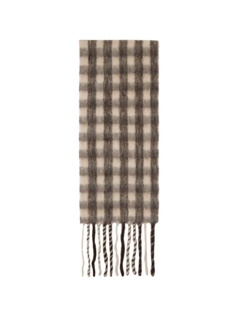 Holzweiler Brown & Beige Aster Check Scarf
