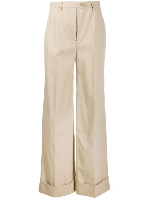 Aspesi flared leg high-waisted trousers