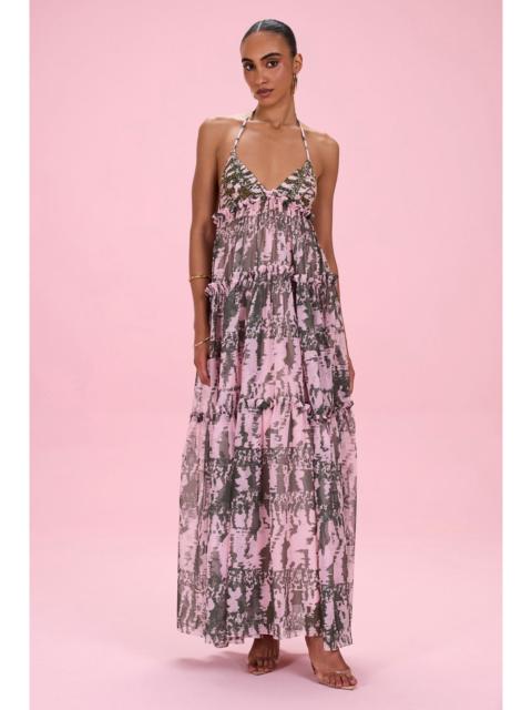 PatBO BOTANIC STRIPE MAXI DRESS