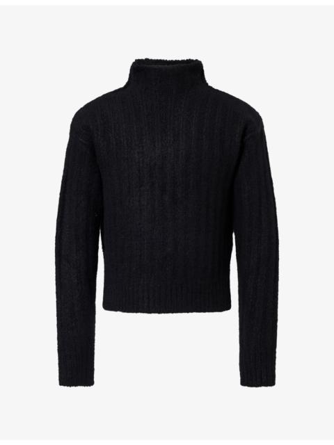 Rick Owens Ribbed Turtle-Neck Cashmere-Blend Jumper