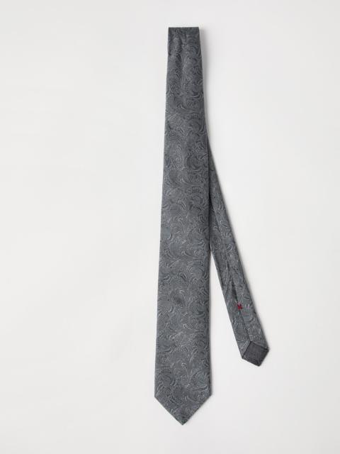 Brunello Cucinelli Paisley silk tie