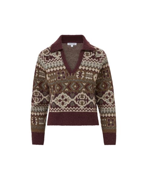VERONICA BEARD CATANIA FAIR ISLE SWEATER