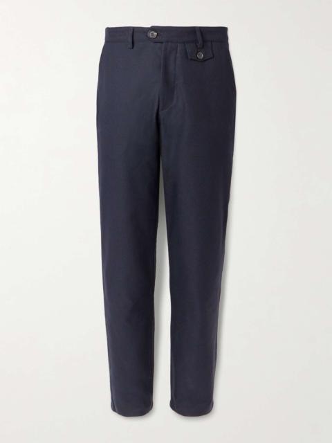 Oliver Spencer Fishtail Straight-Leg Cotton Suit Trousers