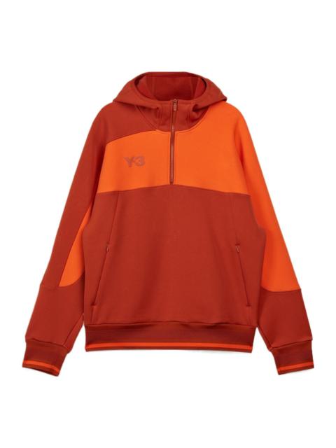 Adidas Logo Half-Zip Hoodie 'Red' HT2283