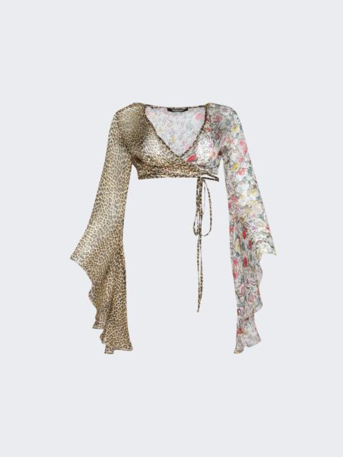 Roberto Cavalli Baby Jaguar Top Multicolor