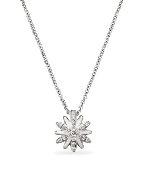 DAVID YURMAN Women's Petite Starburst Pendant Necklace in Sterling Silver with Diamonds, 10.5mm - Diamond