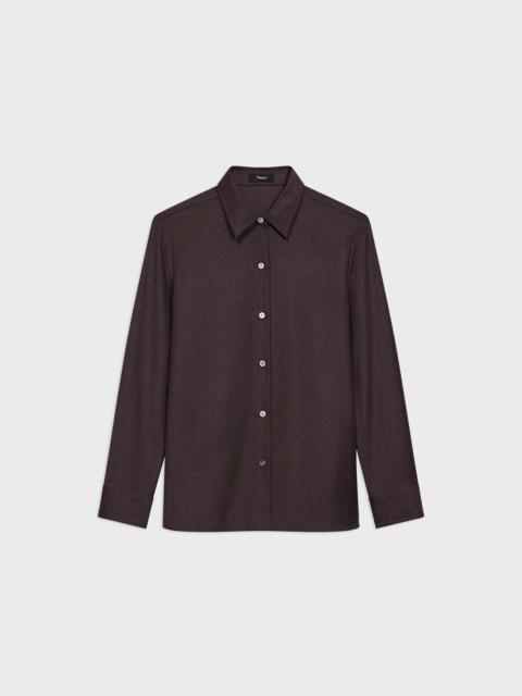 Straight Shirt in Sleek Flannel