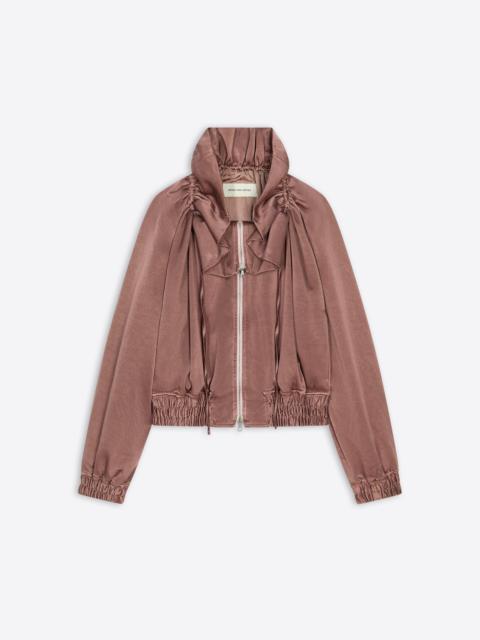 ジャケット DRIES VAN NOTEN Dark Pink Cupro Blend Voly Jacket Dries Van Noten Dark pink cupro blend Voly jacket
