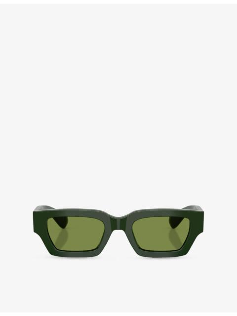 Oliver Peoples OV5612SU Jil Sander Edition 6 Rectangle-Frame Acetate Sunglasses