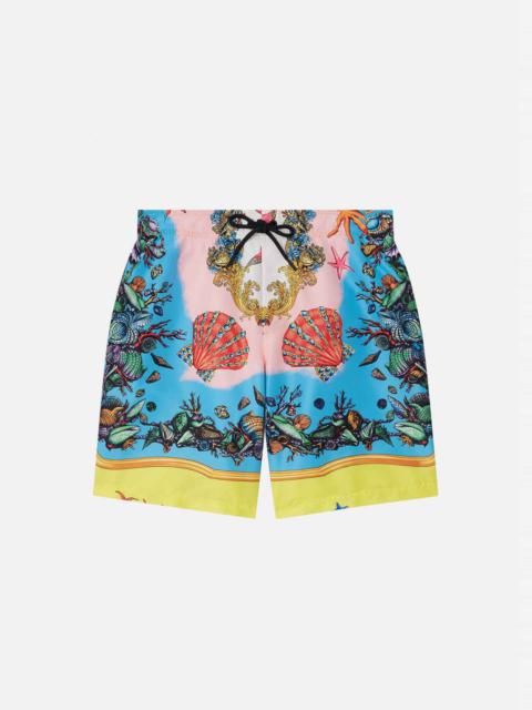 VERSACE Trésor de la Mer Mid-Length Swim Shorts