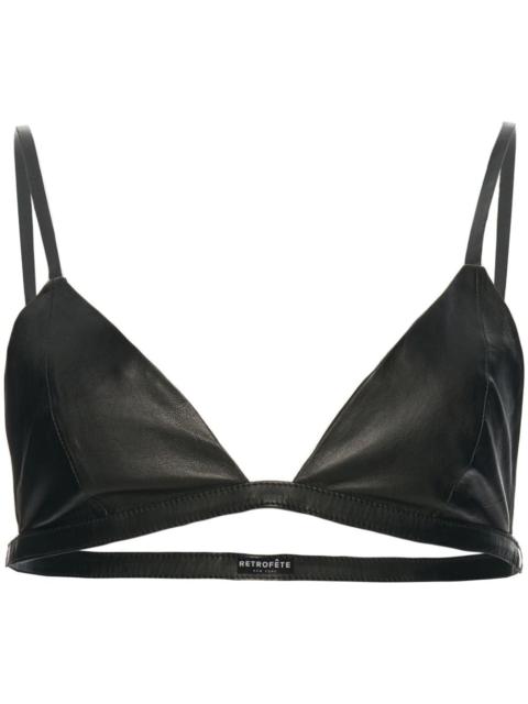 RETROFÊTE Esti leather bra