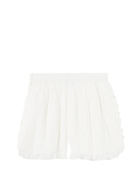 Claudie Pierlot lace-trim pleated shorts
