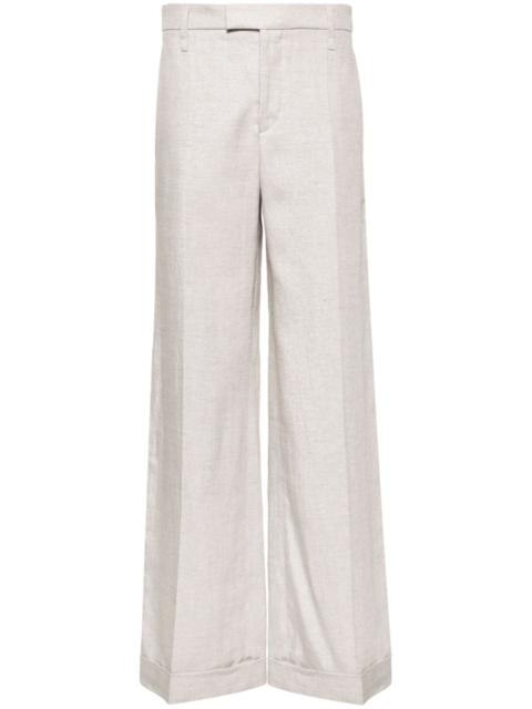 Brunello Cucinelli lurex wide-leg trousers