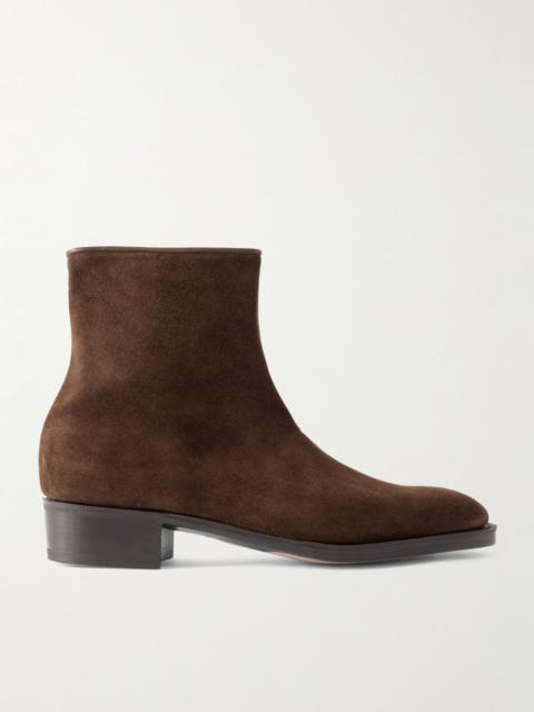 John Lobb Freddi Suede Boots Brown