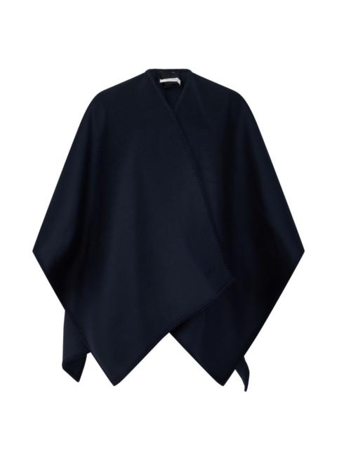 Max Mara blanket-stitch cape jacket