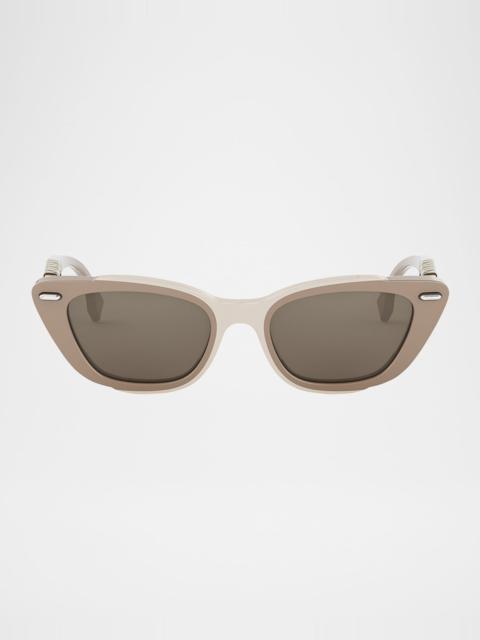 FENDI Interlace Acetate Cat-Eye Sunglasses