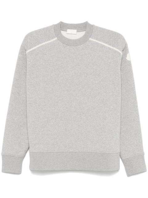 Moncler mélange-effect sweatshirt