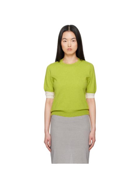 &DAUGHTER Green Emer Cashmere T-shirt