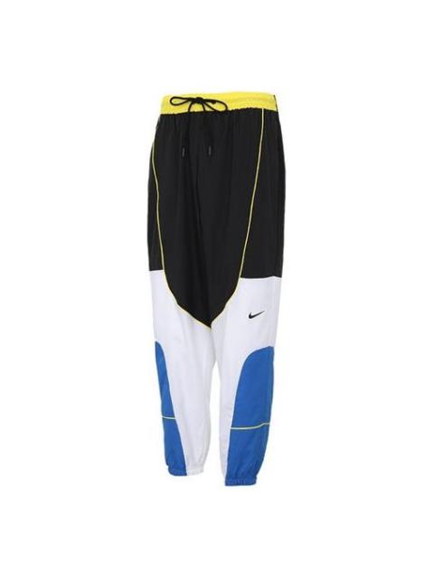 Nike Nike Throwback Casual Basketball Sports Bundle Feet Long Pants Colorblock CV1915-013