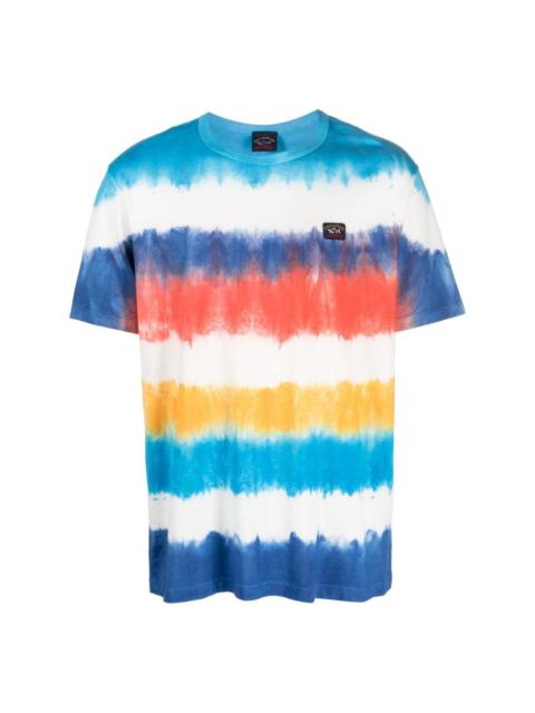 tie-dye print cotton T-shirt