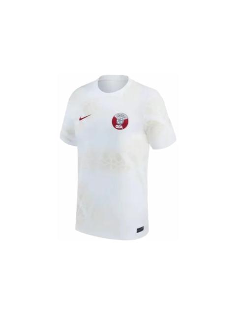 Nike Nike Qatar 2022/23 Stadium Away Dri-FIT Soccer Jersey White/Beach/Desert Maroon