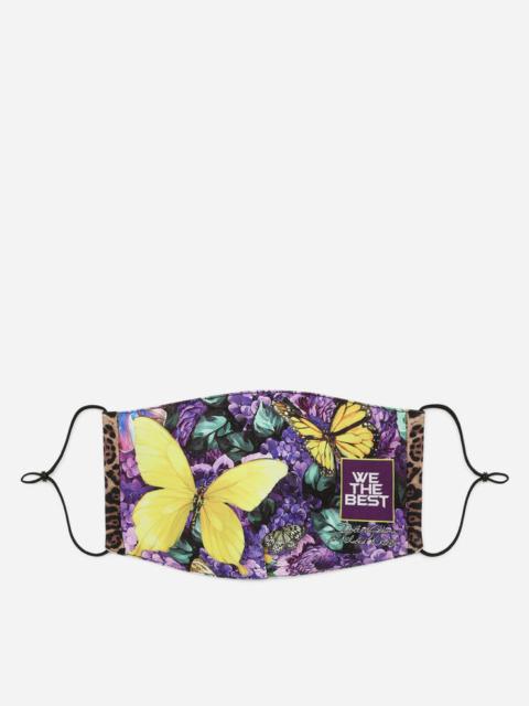 Dolce & Gabbana Butterfly-print face mask