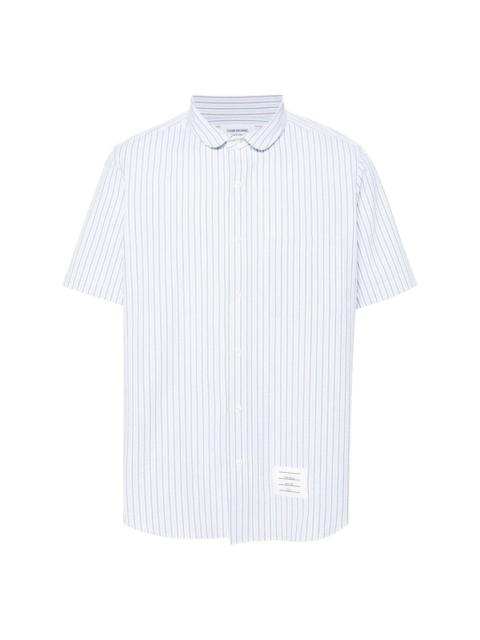 striped seersucker cotton shirt