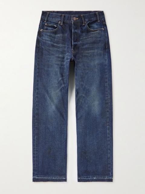 CELINE Wesley Straight-Leg Distressed Jeans Blue