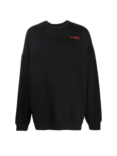 Synchronicity-embroidered sweatshirt