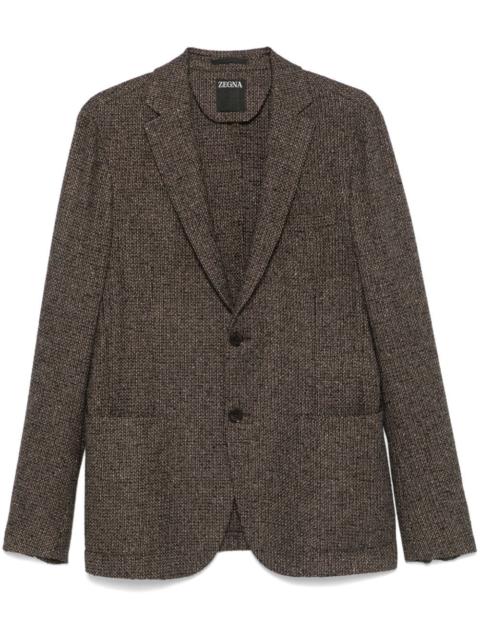 ZEGNA interwoven-design blazer