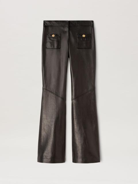 Flare Leather Pants