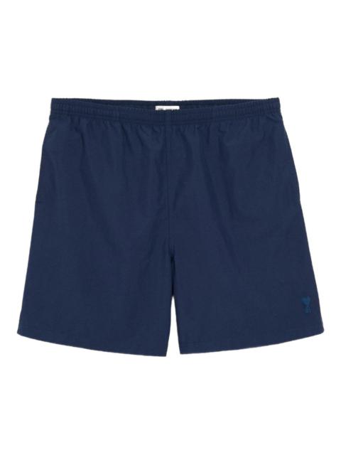 AMI Paris logo plain swim shorts