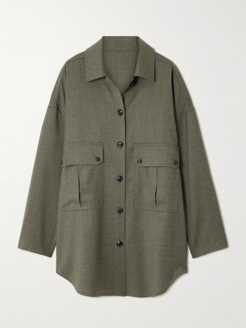 FORTELA Oversized Wool-blend Overshirt