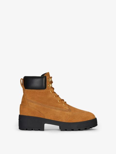 Givenchy TREKKER ANKLE WORKBOOTS IN SUEDE