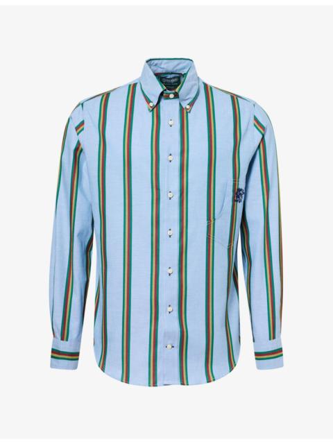 NICHOLAS DALEY Gitman Bros Vintage Stripe Cotton Shirt