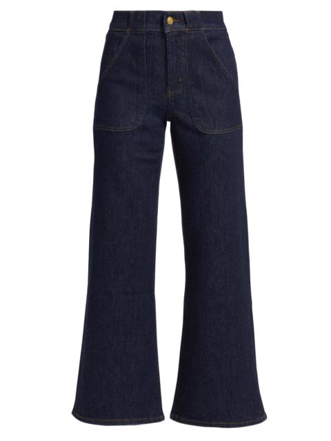 FRAME Women's Modern Pocket Mid-Rise Jeans - Rinse