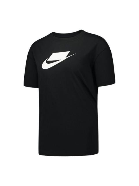 Nike (WMNS) Nike Casual Sports Training Round Neck Short Sleeve Black T-Shirt DB9828-010