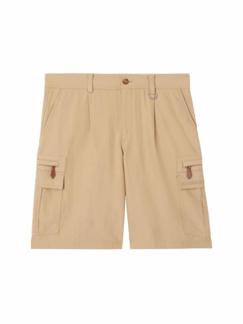 Burberry embroidered-logo cargo shorts