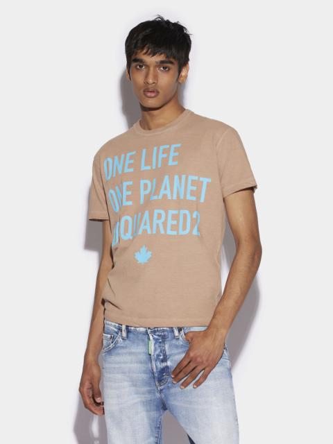 DSQUARED2 ONE LIFE PARTIALLY RECYCLED COTTON T-SHIRT