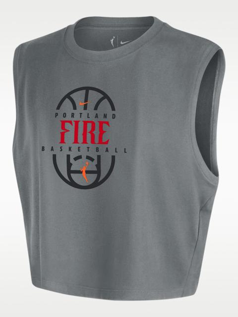 Nike Portland Fire Nike Women's WNBA Sleeveless Cropped T-Shirt